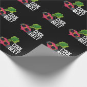 Cool Beet Grappig Veggie Pun Dark BG Cadeaupapier (Hoek)
