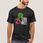 Cool Beet Grappig Veggie Pun Dark BG T-shirt (Voorkant)