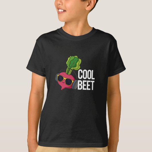 Cool Beet Grappig Veggie Pun Dark BG T-shirt (Voorkant)