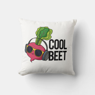 Cool Beet Grappige Veggie Pun Kussen