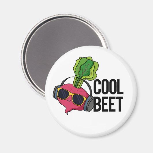 Cool Beet Grappige Veggie Pun Magneet (Voorkant / Achterkant)