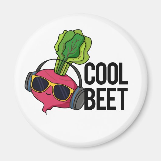 Cool Beet Grappige Veggie Pun Magneet (Voorkant)