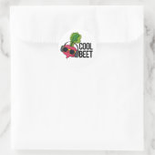 Cool Beet Grappige Veggie Pun Ronde Sticker (Tas)