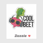 Cool Beet Grappige Veggie Pun Sticker (Vel)