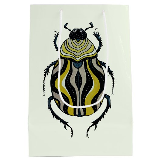 Cool Beetle Bug Art Insect Lover Medium Cadeauzakje (Achterkant)