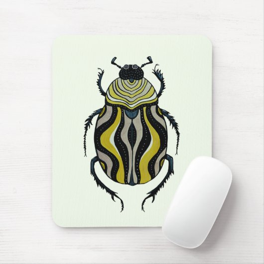 Cool Beetle Bug Art Insect Lover Muismat (Met muis)