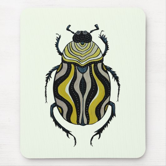 Cool Beetle Bug Art Insect Lover Muismat (Voorkant)