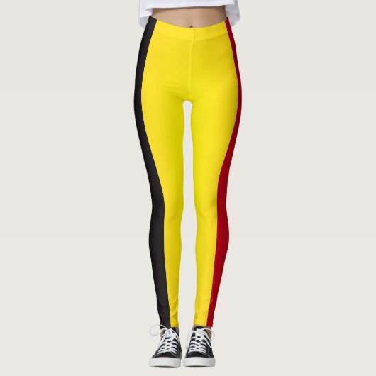 Cool Belgium Flag Mode Leggings (Voorkant)