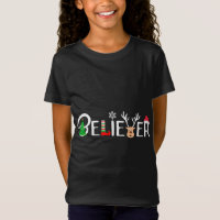 Cool Believer van Kerstmis. Rendier, Elf en Sant