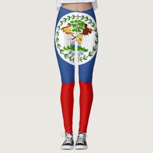 Cool Belize Flag Mode Leggings