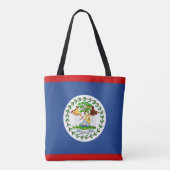 Cool Belize Flag Mode Tote Bag (Achterkant)