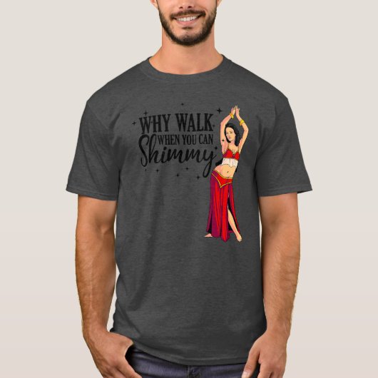 Cool Belly Dansende Art Mannen Women Arabian Dance T-shirt (Voorkant)