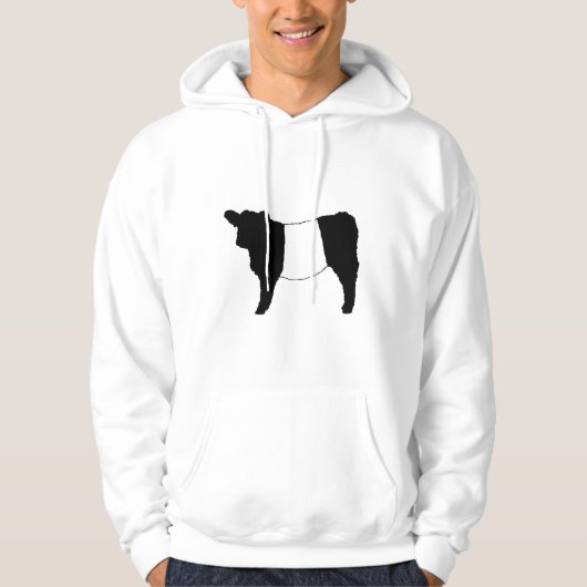 Cool Belted Galloway Cattle Rare Koe Beltie Steer Hoodie (Voorkant)