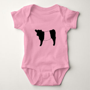 Cool Belted Galloway Cattle Rare Koe Beltie Steer Romper