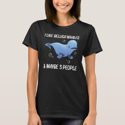 Cool Beluga Whale For Men Women Orca Whales Save T T-shirt (Voorkant)