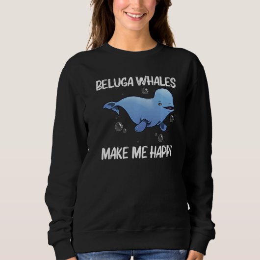 Cool Beluga Whale For Men Women Orca Whales Save T Trui (Voorkant)