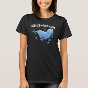 Cool Beluga Whale voor mam Moeder Orca Whales Save T-shirt