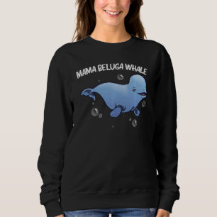Cool Beluga Whale voor vrouwen Mam Orca Whales beh Trui