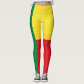 Cool Benin Flag Mode Leggings (Voorkant)