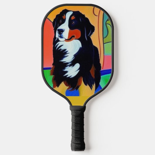 Cool Berner Sennenhond Abstract Pickleball Paddle (Voorkant)