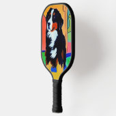 Cool Berner Sennenhond Abstract Pickleball Paddle (Links)