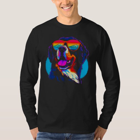 Cool Bernese Mountain Dog T-shirt (Voorkant)