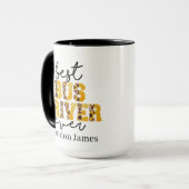 Cool Best Bus Driver Ever Naam toevoegen Mok (Voorkant links)