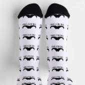 Cool best Dad Black Moustache Father's day pattern Sokken (Top)