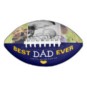 Cool Best Dad ever Photo Collage American Football (Voorkant)
