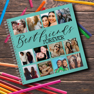 Cool Best Friends Forever Blauwgroen 9 Foto Notitieboek