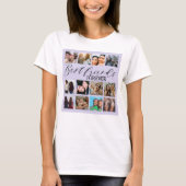 Cool Best Friends Paars Photo Collage T-shirt (Voorkant)