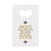 Cool Best Pap Ever Vaderdag Creditkaart Flessenopener (Voorkant)
