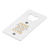 Cool Best Pap Ever Vaderdag Creditkaart Flessenopener (Achterkant Gekanteld)