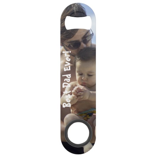 Cool Best Pap Ever Vaderdag Photo Bottle Opene Speed Flessenopener (Achterkant)