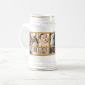 Cool Best Pap Ever Vaderdag Photo Collage Bierpul (Voorkant links)