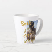 Cool Best Pap Ever We houden van je foto Latte Mok (Rechterhoek)