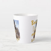 Cool Best Pap Ever We houden van je foto Latte Mok (Voorkant)