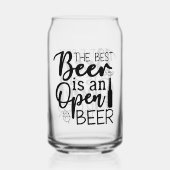 Cool beste bier woord kunst blikvorm glas (Achterkant)