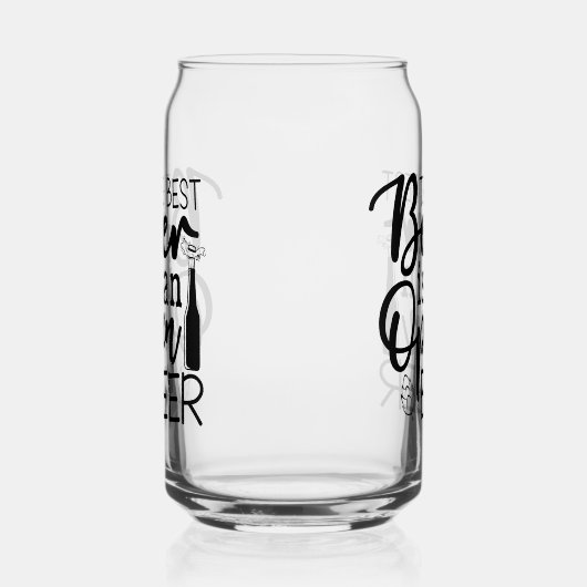 Cool beste bier woord kunst blikvorm glas (Links)
