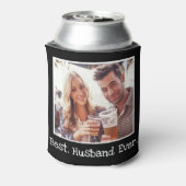 Cool Beste man ooit foto gepersonaliseerd uniek Blikjeskoeler (Blikje Achterkant)