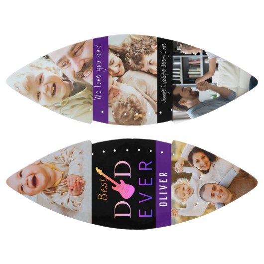 Cool Beste Pap Ooit Fotocollage Eerste Vaderdag American Football (Panelen)