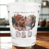 Cool Beste Papa Ooit Elegant Script Foto Shot Glas