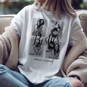 Cool Beste Vriendin Zwart & Wit Foto Tri-Blend Shirt