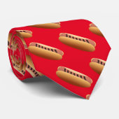 Cool betegeld gegrild hotdog patroon stropdas (Opgerold)