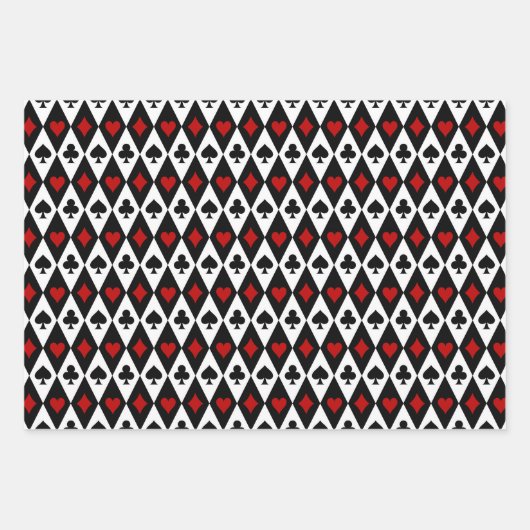 Cool betegeld kaartpak patroon Casino partij Inpakpapier Vel (Voorkant)