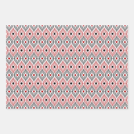 Cool betegeld kaartpak patroon Casino partij Inpakpapier Vel (Voorkant)