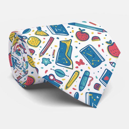 Cool betegeld School patroon Leraar Stropdas (Opgerold)