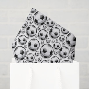 Cool betegeld Voetbal liefhebbers bal patroon Tissuepapier