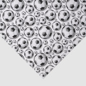 Cool betegeld Voetbal liefhebbers bal patroon Tissuepapier (Detail)