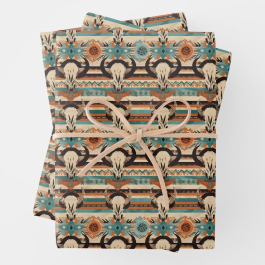 Cool betegeld Western feest Inpakpapier Vel (In situ)